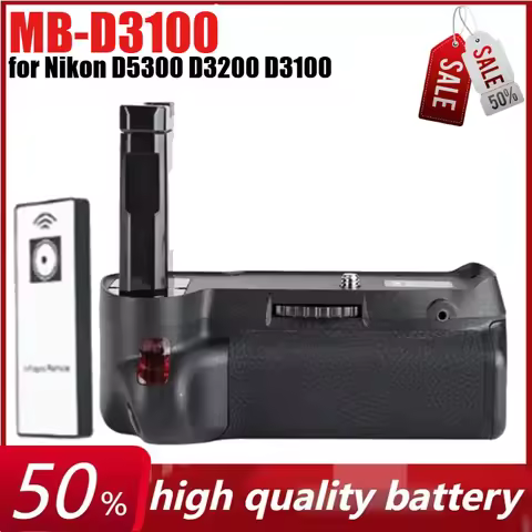 MB-D3100 Vertical Battery Grip Holder for Nikon D5300 D3200 D3100 D3300 DSLR Camera with IR Remote C
