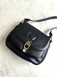 絕版中古包 Celine黑金馬車元寶包 單肩包 側背包 古董包 側孭包