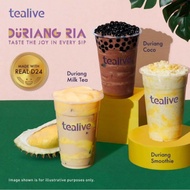 Tealive Duriang voucher RM5 only ( code expired 11 August 2019)