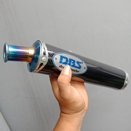 Ninja 2 stroke exhaust slincer R SS and RR DBS carbon blue