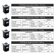 EU RU Nema23 Stepper Motor 2 Phase 4-Leads 4 Wire 283.22 Ozin 2N M 76mm Stepper Motor Engine for CNC