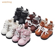 widefiling Mini Doll Shoes Chain Shoes High-top PU Shoes For American Paola Reina Doll&1/6 BJD Blyth