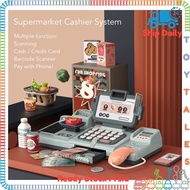 Supermarket Cashier Counter Toy [ ENGLISH VERSION- QR Paying / Credit Card / Fake Cash Set ] Pretend