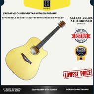 CAESAR ACOUSTIC GUITAR WL-800CUTAWAY NATURAL WITH EQ/PREAMP