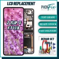 𝑷𝒉𝒐𝒏𝑭𝒊𝒙 Compatible For SAMSUNG F711B - Z FLIP 3 5G & FOLD 3 LCD C/W TOUCH SCREEN & RANDOM COLOUR FRA