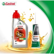 📢 Raya Sale!!! Castrol Activ Scooter 10W40 4T [ 0.8L ] + Castrol Scooter Gear Oil 80W90 (Original)