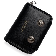 Mens Large Capacity Zipper Card Holder Anti NFC RFID Card Holder Wallet Zipper Coin Holder
