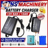 Battery Charger 12V for Sprayer Pump Knapsack Heavy Duty Spare Part/Pengecas Bateri Pam/Tong Racun P