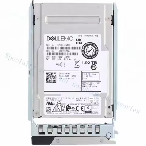 A+ 4CN85 04CN85 for Dell 1.92TB 12Gbps SAS RI TLC 2.5'' KPM6XRUG1T92 SSD 14/15/16G KIT