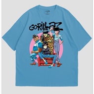 Gorillaz Merch Band Tee Rock Tshirt 100% Cotton Men Streetwear Baju