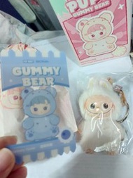 hacipupu小熊軟糖 Gummy bear 香味熊仔掛件 藍色 藍莓味 Blueberry Bear Korean Keychain Mini labubu 4.0 letter A popmar