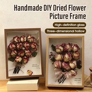 A4 Hollow Frame 3D Wooden Frame for Picture Frame DIY Dried Flowers Preserved Flowers Decoration