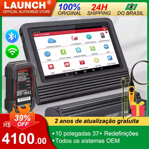 Car Diagnostic Tool Launch X431 Pro V5.0 OBD2 Scanner 38+ Services, ECU Coding, CANFD&DoIP, Guide Fu