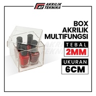 Acrylic Box / Gift Box / Parcel Accessories Holder - 6x6x6cm