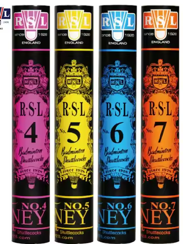 Original Rsl Badminton Shuttlecock No.4 No.5 No.6 No.7 High Quality Duck Feather Shuttlecock Badmint