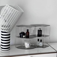 จักรวาลของความงาม Acrylic Makeup Storage Rack Desktop Vanity Shelf Skincare Organizer Lipstick Perfu