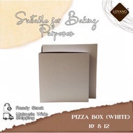 10 INCH & 12 INCH WITH PIZZA BOX  / 10 INCI & 12 INCI KOTAK PIZZA PUTIH / MEDIUM & LARGE PIZZA BOX