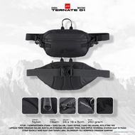 Tas Pinggang / Waist Bag Pria Ternate 1 Hitam Arei Outdoorgear
