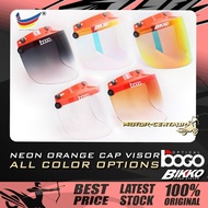 BIKKO/BOGO VISOR BG/BK/BKK/BKC-05 CLEAR/CRYSTAL/2-TONE GREY NEON ORANGE CAP FOR MS88,MHR,SGV