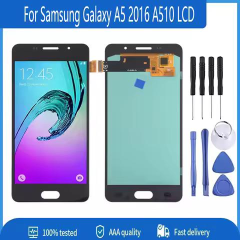 OLED 5.2'' LCD For SAMSUNG Galaxy A5 2016 A510 A510F A510M A510FD Display Touch Screen Digitizer Ass
