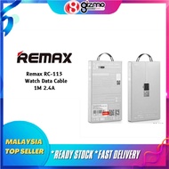 REMAX RC-113 WATCH SHAPE DESIGN FAST CHARGING EASY OPERATION AND DURABLE CHARGING &amp; DATA TRANSMISSION (2.4A/1m)