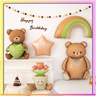 Ins Style Large Bow Balloon Bear Balloon Birthday Balloon Aluminum Film Balloon Modeling Balloon HL9