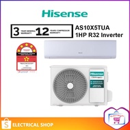 Hisense 1.0HP Inverter Air Conditioner Air Cond  (X5 TUA) AS10X5TUA / (KAGS) AI10KAGS2 /AI10UAGS / A