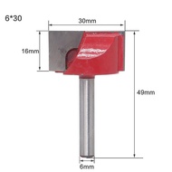 1 PC 6mm Shank 10/13/16/18/20/22/25/30/32 มม.ด้านล่างทำความสะอาด Router Bit Carbide CNC End Mill เครื่องตัดไม้ T Slot Router Bit