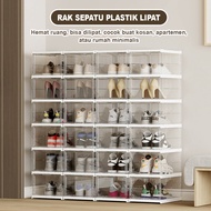Transparent Shoe Box Stacking Multifunctional Plastic Shelf Sandal Storage Box /C0103B