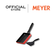 MEYER Bauhaus Induction กระทะไข่ม้วนพร้อมตะหลิวซิลิโคน ขนาด 18 ซม. Egg Roll Pan (11258-CE12)