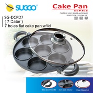 CETAKAN KUE 7 LUBANG CEKUNG SUGGO BY Q2 / 7 BOWL CAKE PAN Untuk Serabi Dorayaki anti lengket