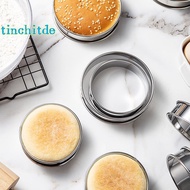 [TinchitdeS] 8/9/10CM English Muffin Rings Crumpet Rings Double Rolled Tart Ring Round Stainless Ste