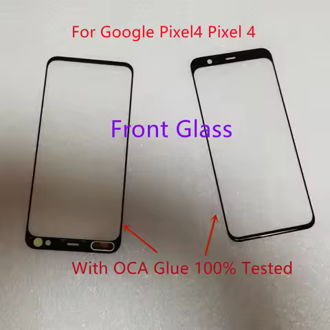 New 5.7'' Inch For Google Pixel 4 Pixel4 Front Glass Touch Screen LCD Outer Panel With OCA Glue Test