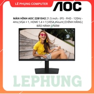 AOC 22B15H2 21.5 inch MONITOR - IPS - FHD - 120Hz - 4ms|VGA × 1, HDMI 1.4 × 1|VESA mount|Genuine gen