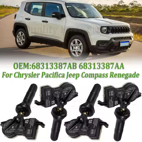 NEW TPMS 433MHz Tire Pressure Monitor Sensor System 68105280AF For Chrysler Pacifica Jeep Compass Re