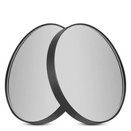 5 Times 10 Times Magnifying Glass Small Round Mirror With Suction Cup Makeup Mirror 8.8cm Diameter H