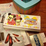 DISNEY 米奇米妮 白色 亮皮 皮夾 錢包 粉紅 迪士尼 全新 正品 日本帶回 獨家 限量 不撞款 長夾 中夾 錢包 零錢包 卡包