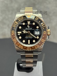 【男女皆宜】23年全新 ROLEX 勞力士 GMT-MASTER II 126711 126711CHNR-0002 ROOT BEER 沙士圈 玫瑰金鋼 細沙