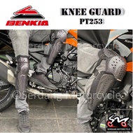 BENKIA Motorcycle Knee Guard Carbon Fiber Protector Pengawal Lutut Kaki Motosikal Motor PT253