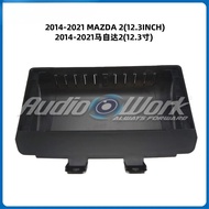 12.3 inch 2 Din Car Audio Frame GPS Navigation Fascia Panel Car DVD Plastic Frame Fascia For 2014-20