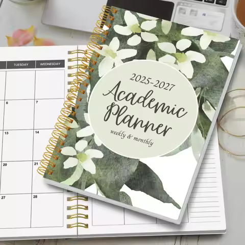 2025-2027 A5 Weekly & Monthly Planner – Jul 2025 to Jun 2027 Spiral Organizer with Calendar & Notes,