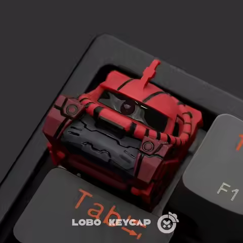 Mecha Warrior Gundam Zaku Zaku three-dimensional keycaps personality resin mechanical keyboard keyca