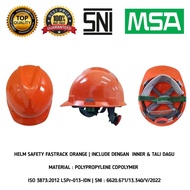 LOKAL MSA Helmet + Fastrack + Nylon Chin Strap MSA Project Helmet fast track Orange MSA Local Helmet