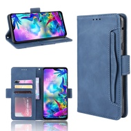 Multi-Card Slots Casing LG V50S ThinQ Wallet Case PU Leather LG G8X ThinQ Magnetic Buckle Flip Cover