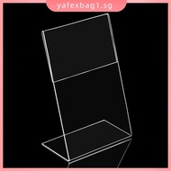 【YAFEXBAG】A6 Transparent Acrylic Display Stand Desk Display Card Stand 10cmx15cm