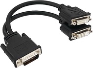 Be In Your Mind 1Pc DMS-59 Male to Dual DVI 24+5 Female Splitter Extension Cable Suitable for Connec