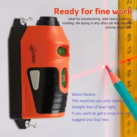 1set Mini Portable Laser Level Vertical Horizontal Laser Line Projection Measuring Tools Vertical Sp