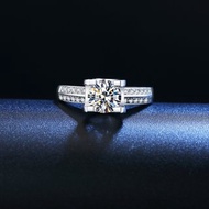 莫桑石 莫桑鑽 0.5-2克拉牛頭奢華女鑽戒 台北門市 客製化訂製