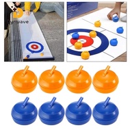 Dynwave 8x Tabletop Curling Game Child Parent Interactive Curling Board Game for Outdoor