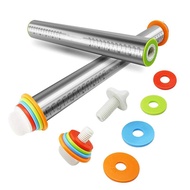 [SG ReadyStock] Stainless Steel Rolling Pin (w Measurements) | 44cm Rolling Pin Cake Roller Dough Ro